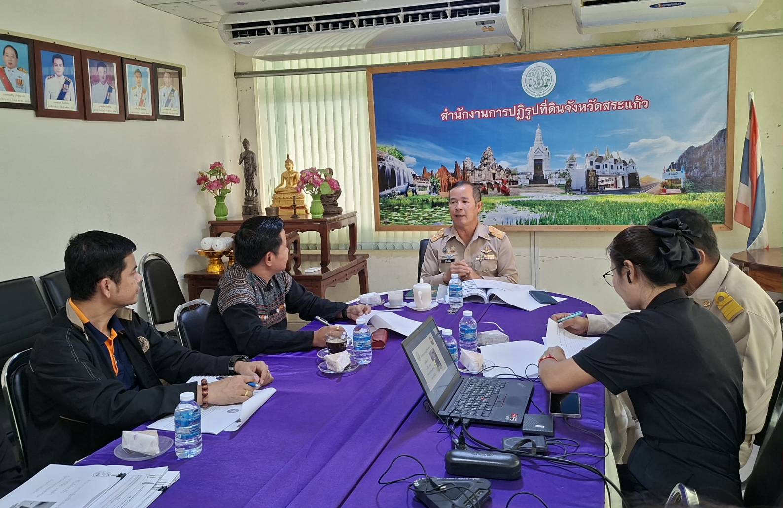 title - ผู้ตรวจราชการ ส.ป.ก. ร่วมการประชุมสื่อสารการดำเนินงานโครงการพัชรสุธาคชานุรักษ์ ประจำปี 2569 และประชุมตรวจราชการและติดตามความก้าวหน้าผลการดำเนินงานตามแผนการตรวจราชการของผู้ตรวจราชการสำนักงานการปฏิรูปที่ดินเพื่อเกษตรกรรม ประจำปีงบประมาณ พ.ศ. 2569 รอบที่ 1 เขตตรวจราชการที่ 9 จังหวัดสระแก้ว